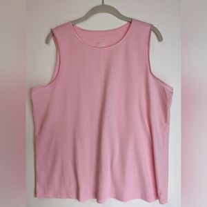 CJ Banks Pink Tank Top  Size 1X
